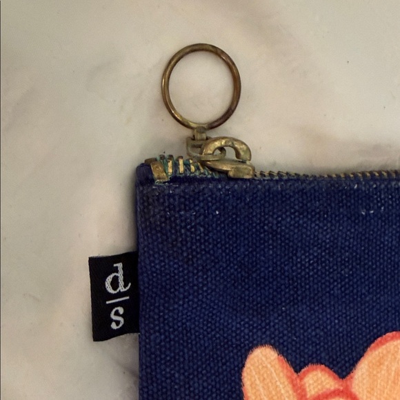 Danica Studio LARGE ZIPPER POUCH in "Neptune" - 100% Cotton + Lining, 10x7' - Picture 4 of 4